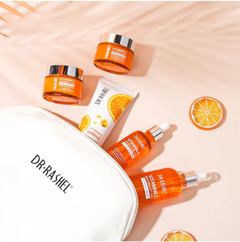 DR RASHEL Vitamin C Brightening Anti Aging Skin Care Set 5 Pieces/kit