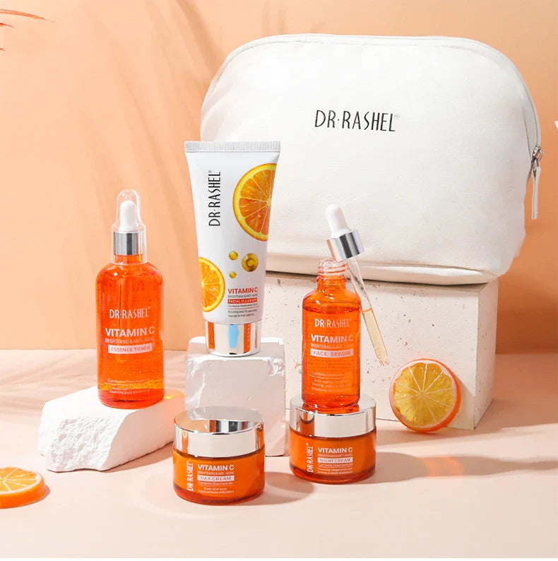 DR RASHEL Vitamin C Brightening Anti Aging Skin Care Set 5 Pieces/kit