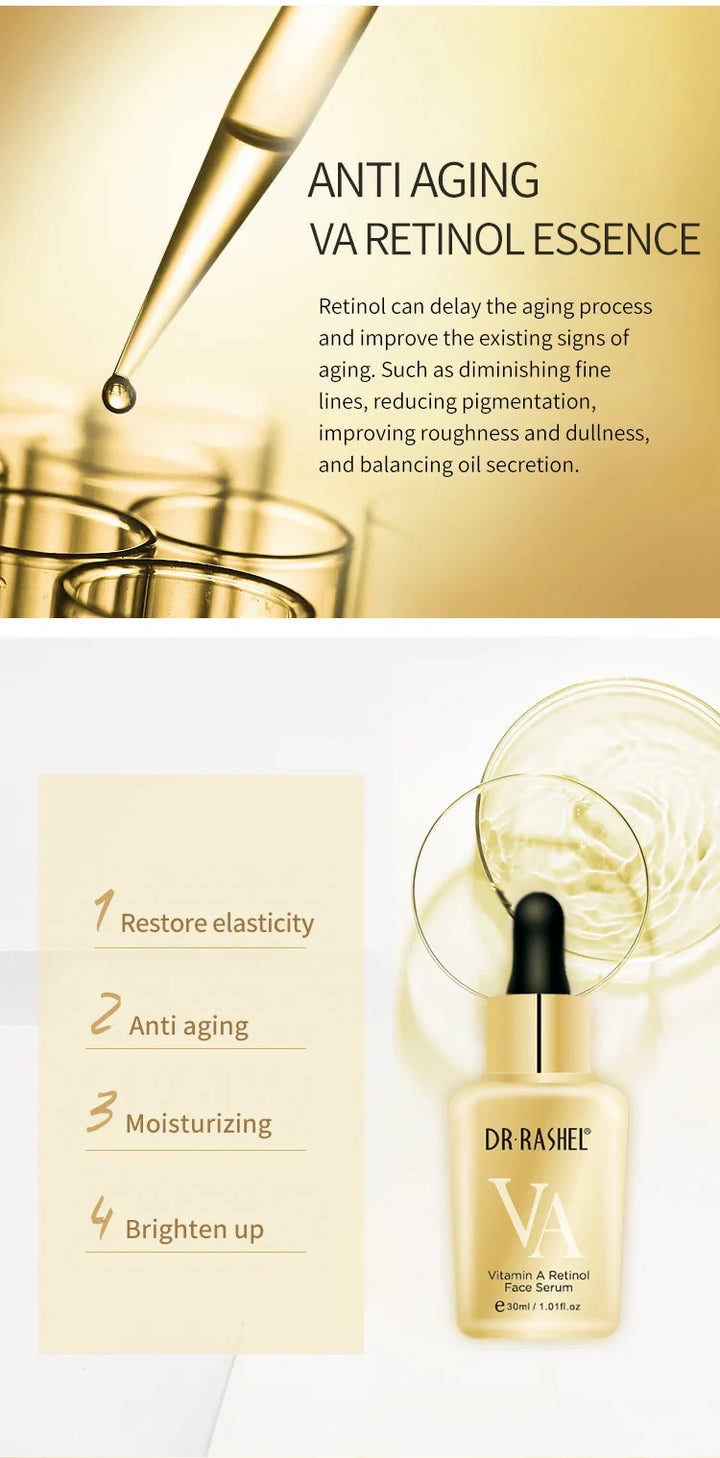 DR RASHEL VA Retinol Skin Rejuvenating Facial EssenceTo Lighten Dry Lines 30ML