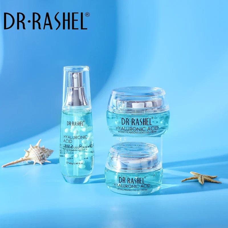 DR RASHEL Moisturizing Face Cream Eye Cream Essence Facial Skin Care Set 3 Pieces