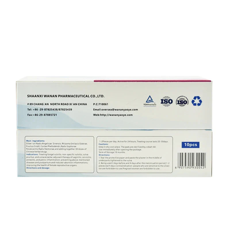 30 Pcs zimeishu silver-ion gynecological cure care pad womens medicated pads sanitary pads female feminine hygiene yoni pearls