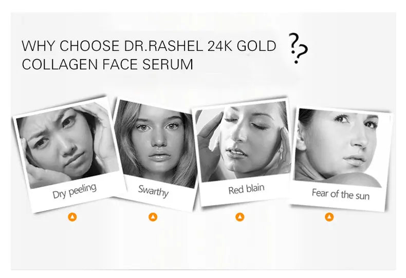 DR.RASHEL 24K Gold Atoms Makeup Primer Collagen Ampoule Whitening Facial Serum 40 ml