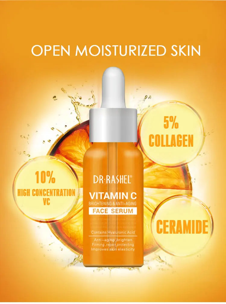 DR.RASHEL Brightening Anti Aging Firming Makeup Primer Vitamin C Serum For Face 50ml