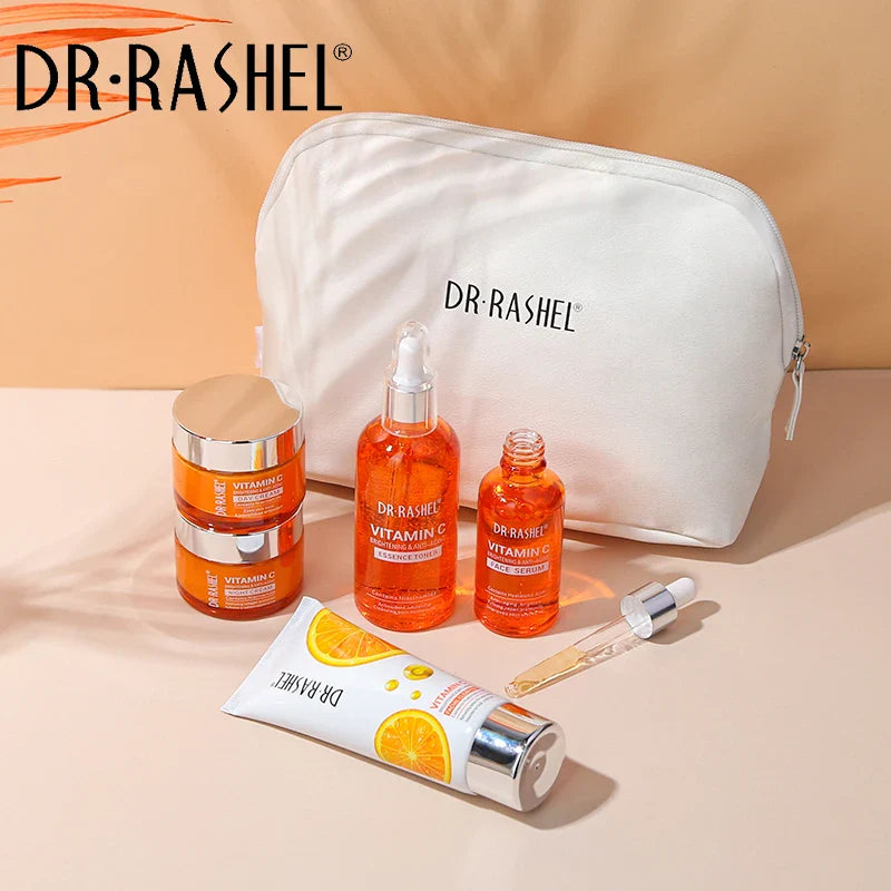 DR RASHEL Vitamin C Brightening Anti Aging Skin Care Set 5 Pieces/kit