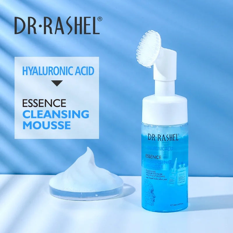 DR RASHEL Facial Foam Cleanser Mousse Makeup Remover Moisturizing Hyaluronic Acid Cleansing Mousse 120ml