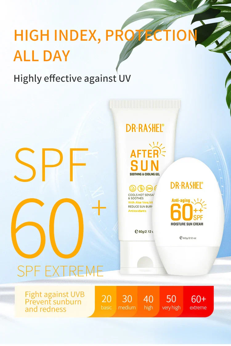 DR. RASHEL Moisturizing UV Barrier Cream Set Full Body Care Skin Protection Cream