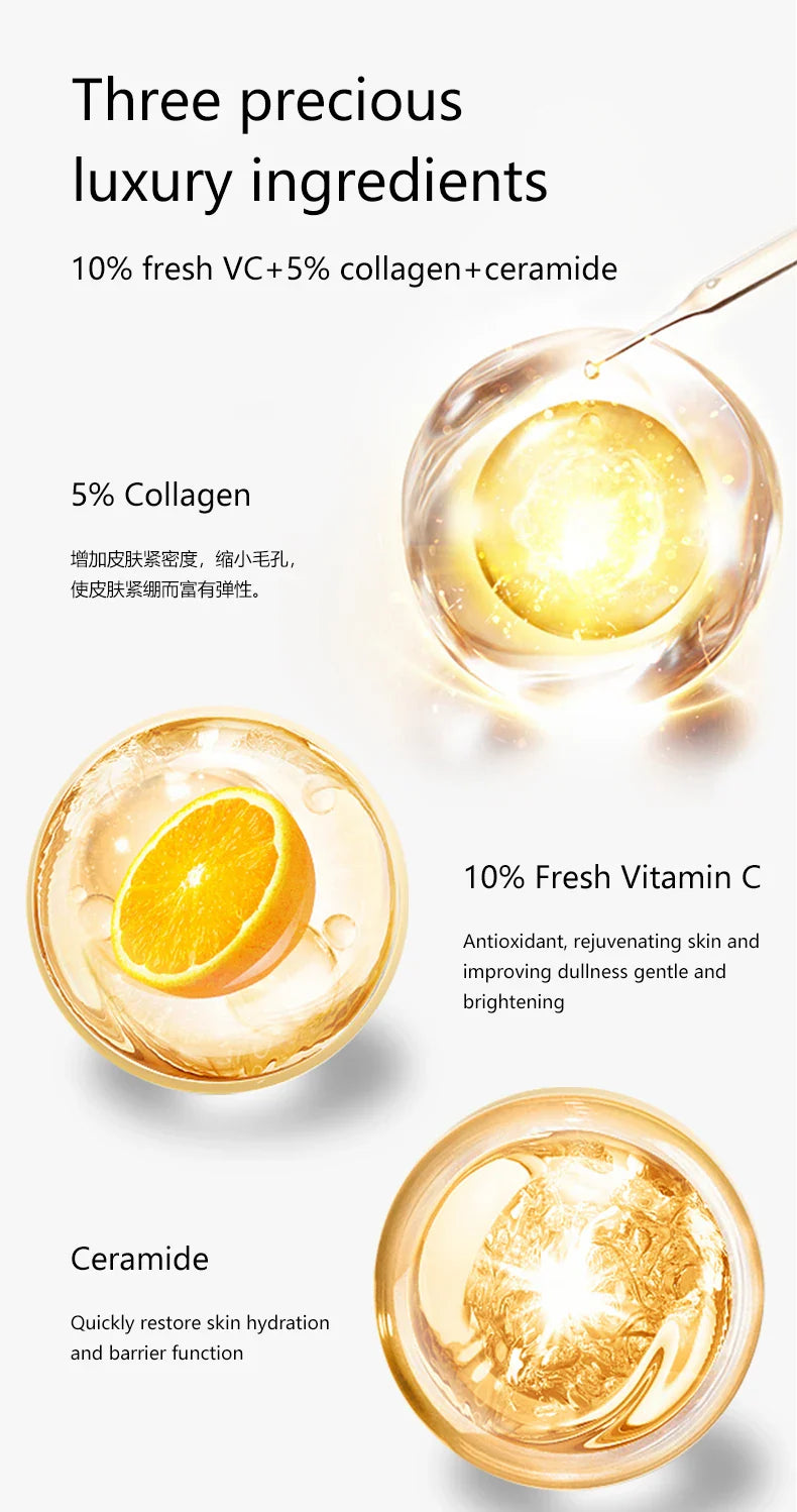 DR RASHEL Vitamin C Brightening Anti Aging Skin Care Set 5 Pieces/kit