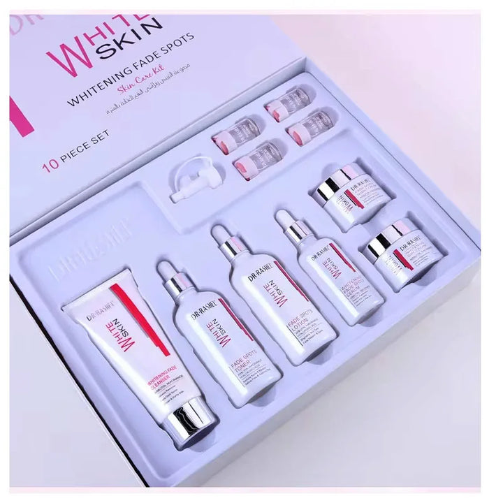 DR.RASHEL Brightening Fade Spots Skin Care Set-Face Serum Cream Facial Cleanser Lotion Toner Ampoule Serums