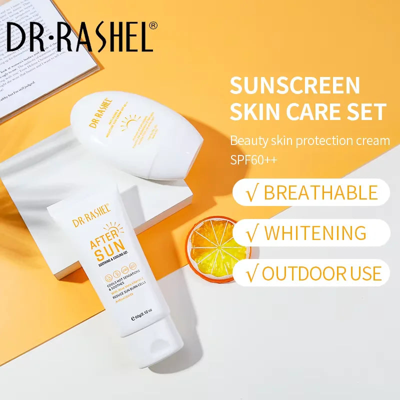 DR. RASHEL Moisturizing UV Barrier Cream Set Full Body Care Skin Protection Cream