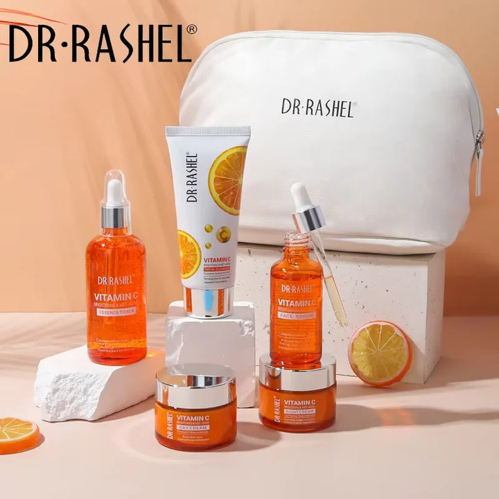 DR RASHEL Vitamin C Brightening Anti Aging Skin Care Set 5 Pieces/kit