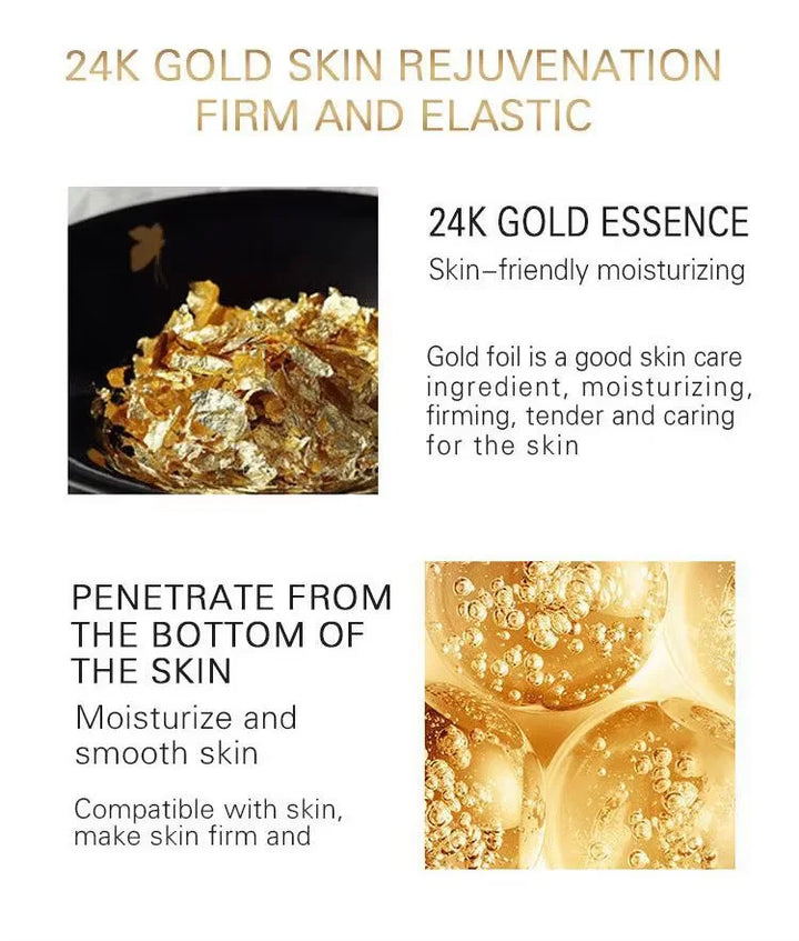 DR.RASHEL 24K Gold Skin Kit Toner Eye Essence Face Cream Face Essence Facial Cleanser
