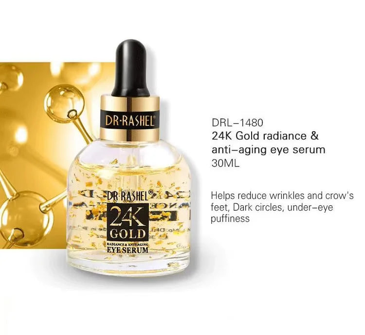 DR.RASHEL 24K Gold Skin Kit Toner Eye Essence Face Cream Face Essence Facial Cleanser