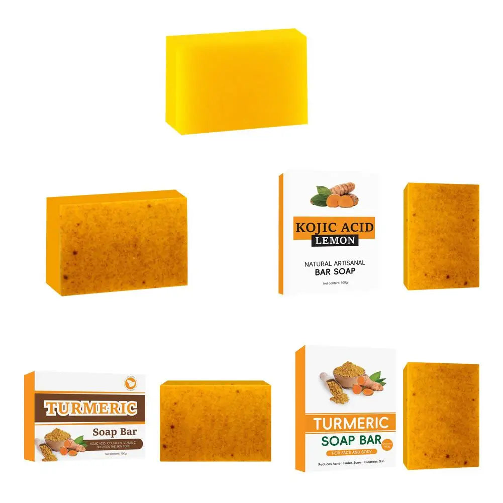 Turmeric Lemon Kojic Soap Hand Made Soap Lemon Kojic Acid Soap Shower And Facial Soap Body Skin Care Glowing Skin Best Soap Ever