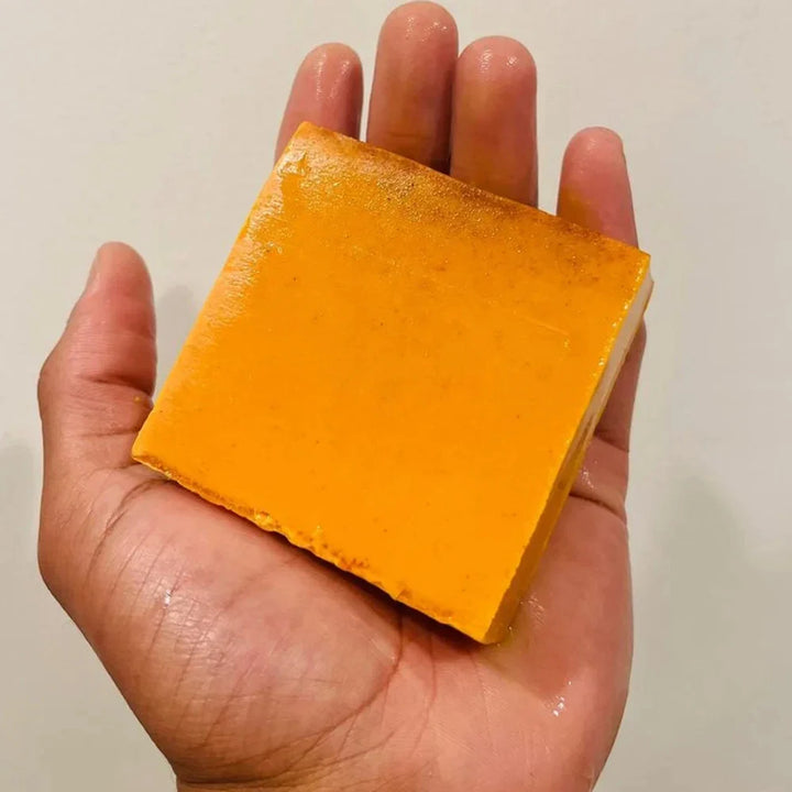 100g 1-10 PCS Turmeric Hand Made Soap, Lemon Kojic Acid Soap, Shower and Facial Soap