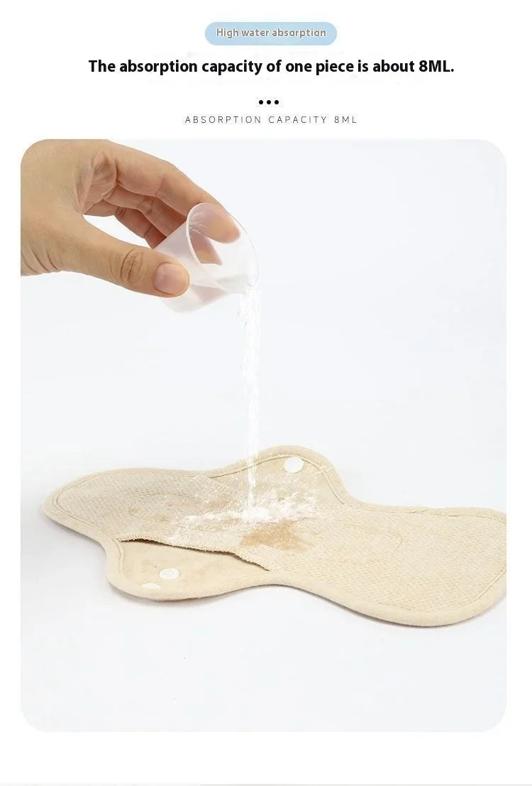 Cloth Sanitary Napkin, Bacteriostatic Extended Pads Cotton Leak-proof Reusable Washable Pad Menstrual Women Sensitive Skin Liner