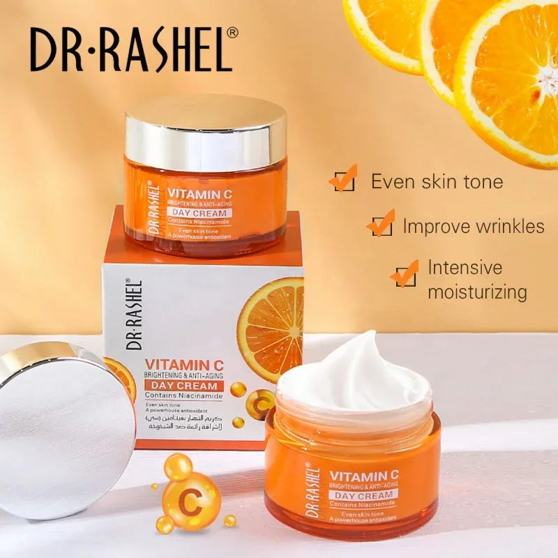 DR.RASHEL Brightening Moisturizing Whitening Anti Aging Vitamin C Face Cream 50G