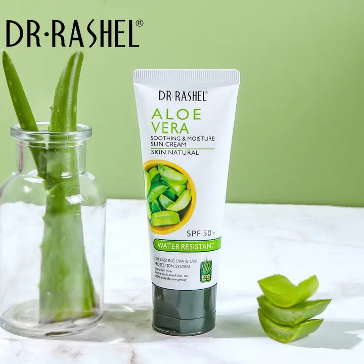 DR.RASHEL Face Body Sunscreen Moisturizing Isolation Whitening Aloe Vera Sunblock Skin Protection Prevent Sunburn SPF50 BB Cream