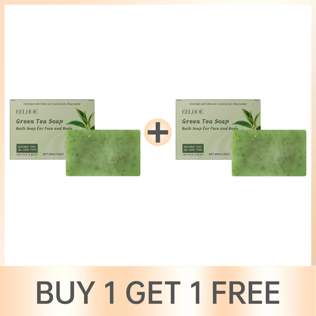 Green Tea Soap Oil Control Reduce Dryness Remove Dead Skin Deep Cleansing Moisturizing Refreshing Anti Acne Smooth Bath Bar Soap
