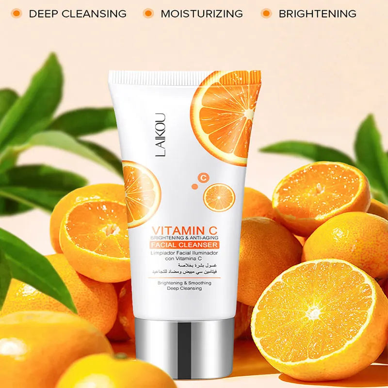 Dr.rashel Natural Vitamin C Nourishing Repair Cleanser Skin Care Whitening Moisturizing Shrinking Face Washing Product