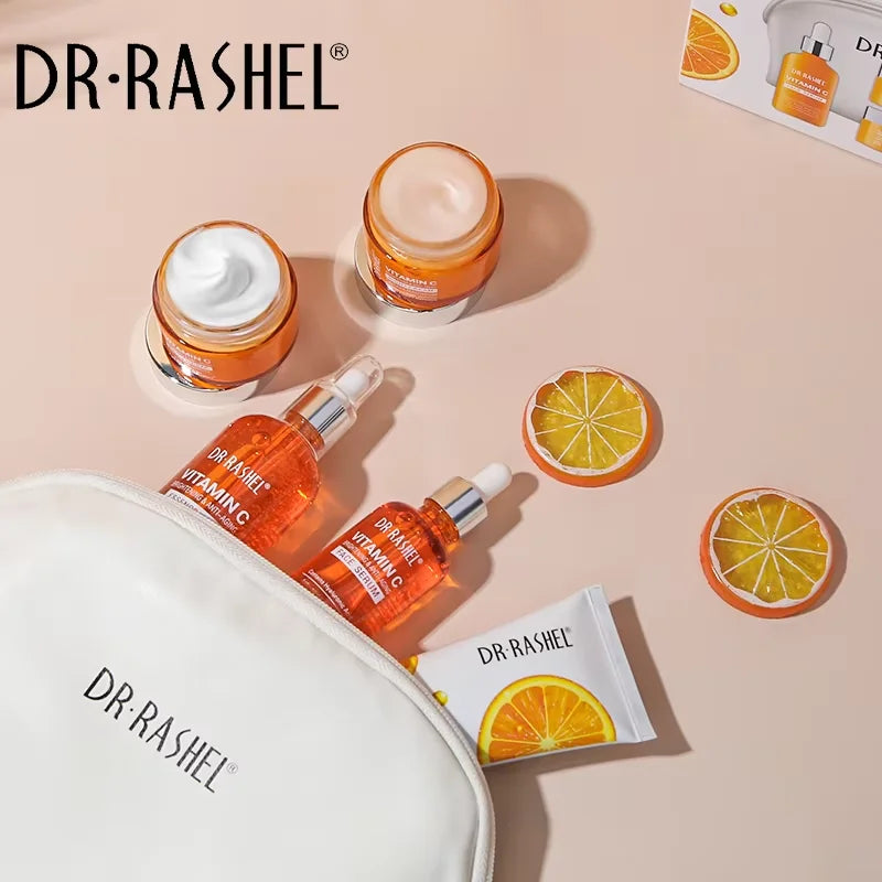 DR RASHEL Vitamin C Brightening Anti Aging Skin Care Set 5 Pieces/kit