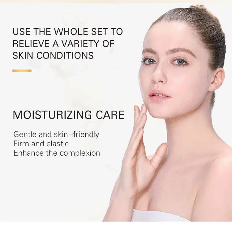 DR.RASHEL 24K Gold Skin Kit Toner Eye Essence Face Cream Face Essence Facial Cleanser