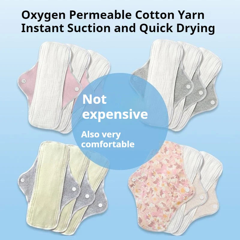 Potton Washable Urine Pads Aunt Women Leakage Adult Elderly Period Napkin Underwear Pad Care Waterproof Leak-proof Menstruation