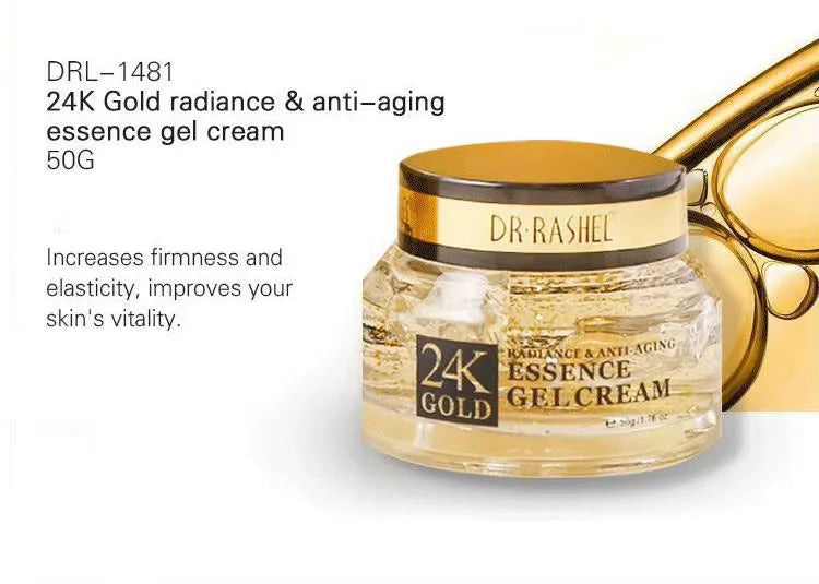 DR.RASHEL 24K Gold Skin Kit Toner Eye Essence Face Cream Face Essence Facial Cleanser