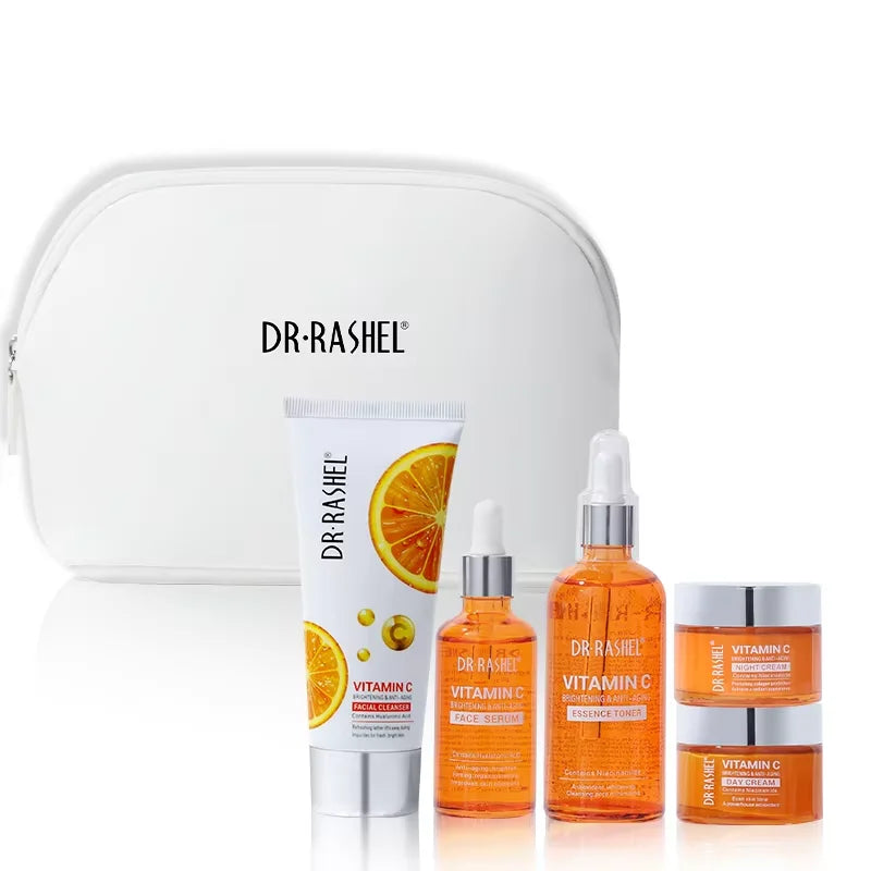 DR RASHEL Vitamin C Brightening Anti Aging Skin Care Set 5 Pieces/kit
