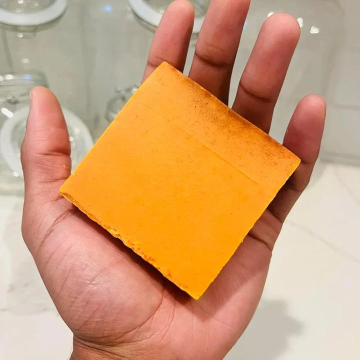 100g 1-10 PCS Turmeric Hand Made Soap, Lemon Kojic Acid Soap, Shower and Facial Soap