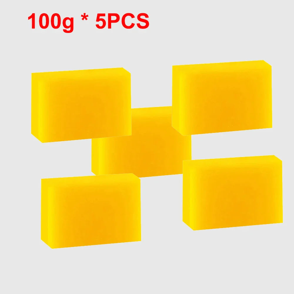 100g 1-10 PCS Turmeric Hand Made Soap, Lemon Kojic Acid Soap, Shower and Facial Soap
